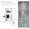 Kibi Cube Pressure Balanced 3-Function Shower System with Rough-In Valve, Chrome KSF406CH - alternate 3